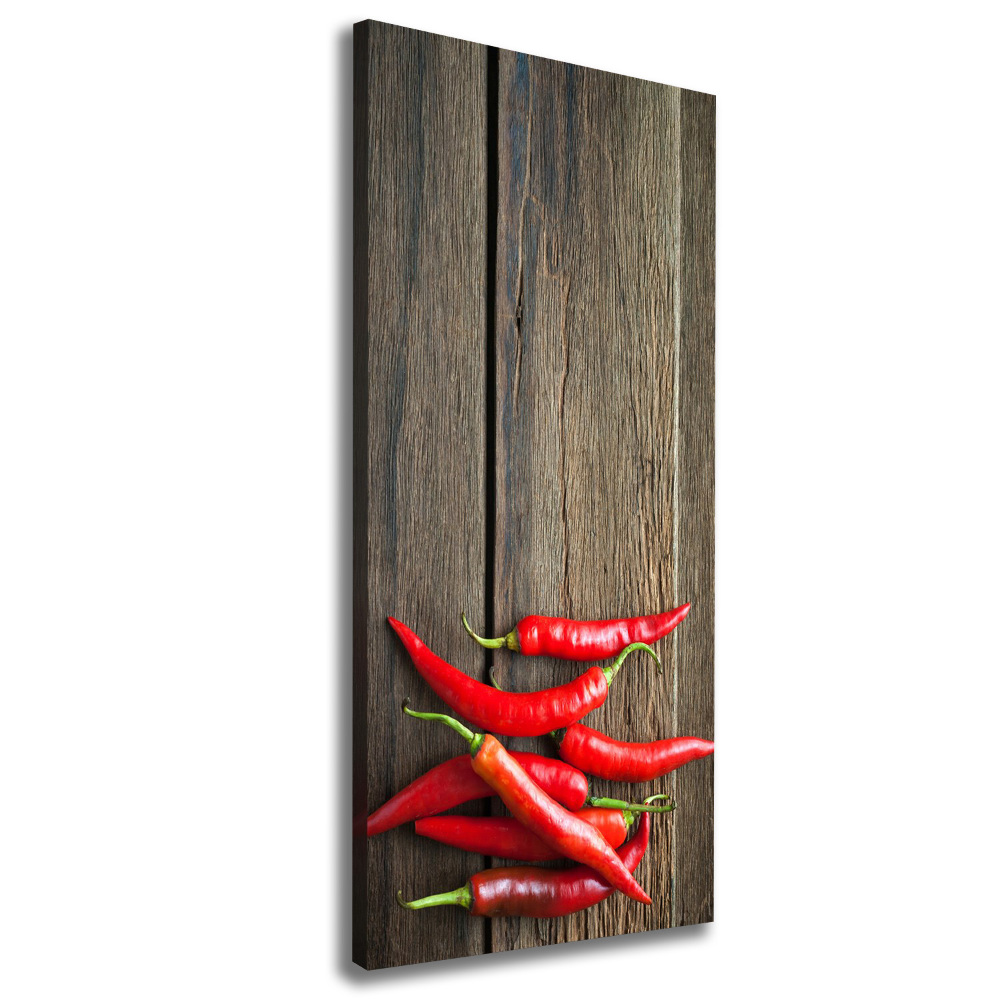 Tableau sur toile Piments chilli