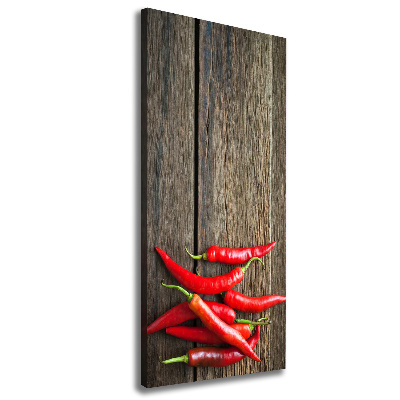 Tableau sur toile Piments chilli