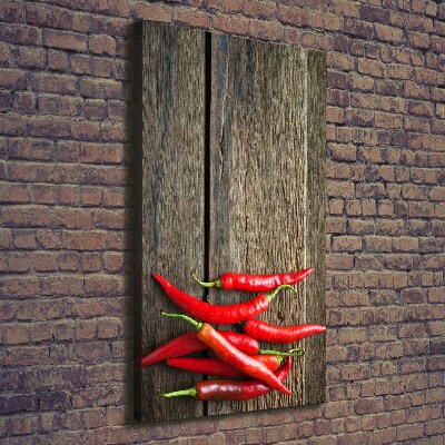 Tableau sur toile Piments chilli