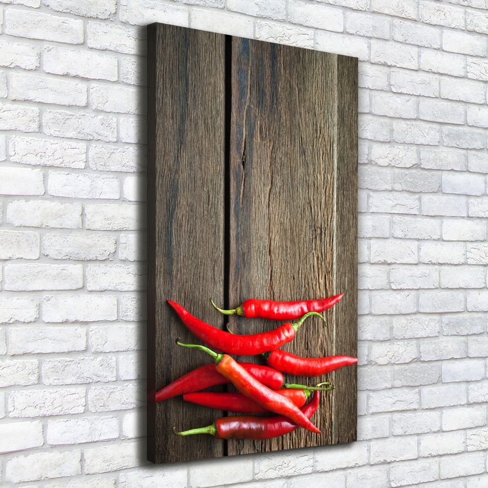 Tableau sur toile Piments chilli