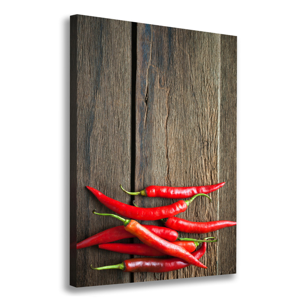 Tableau sur toile Piments chilli