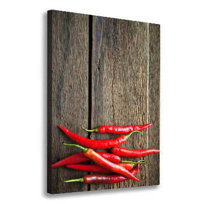 Tableau sur toile Piments chilli