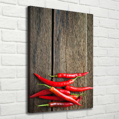 Tableau sur toile Piments chilli