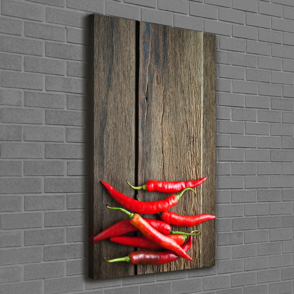 Tableau sur toile Piments chilli