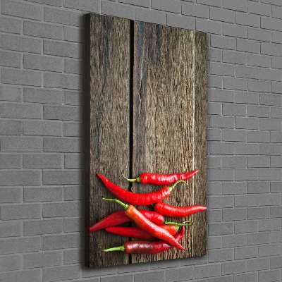 Tableau sur toile Piments chilli