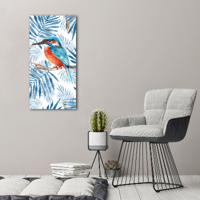 Tableau imprimé sur toile Oiseaux et feuilles