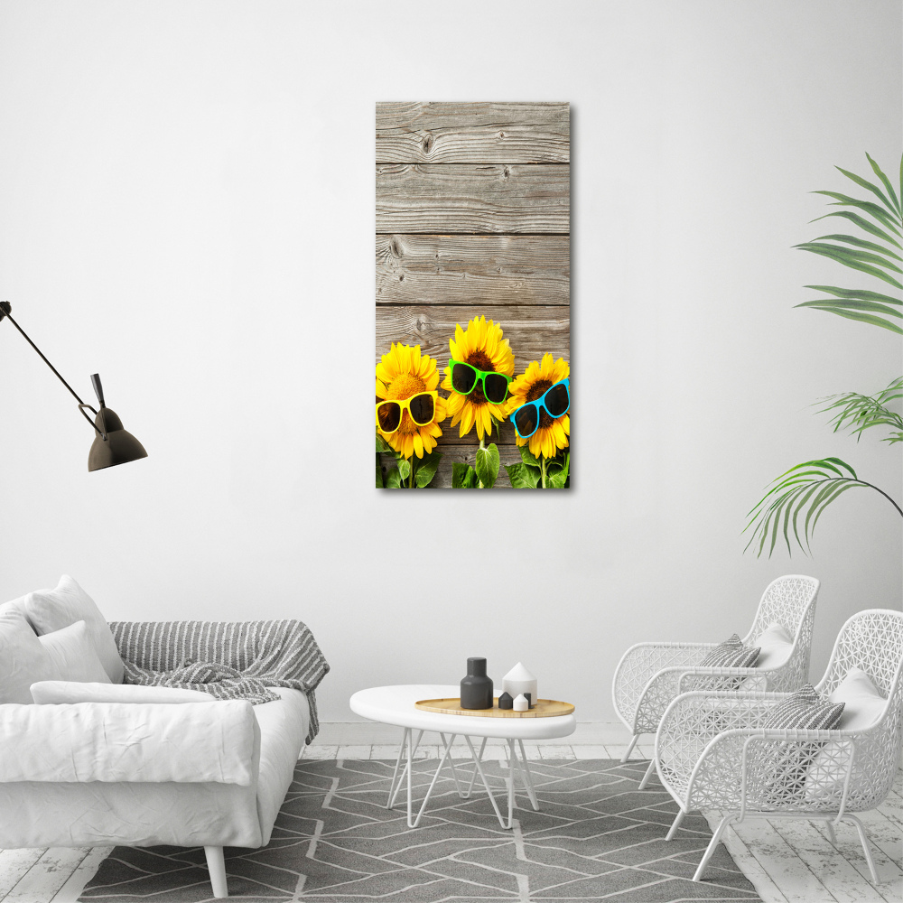 Tableau mural sur toile Verres de tournesol