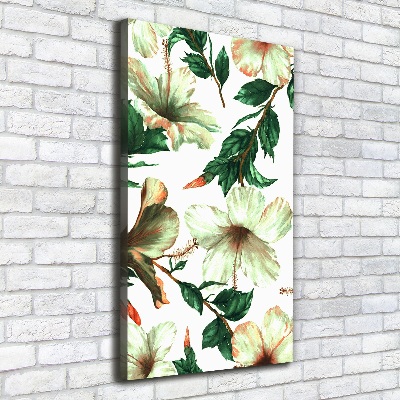 Tableau sur toile Hibiscus