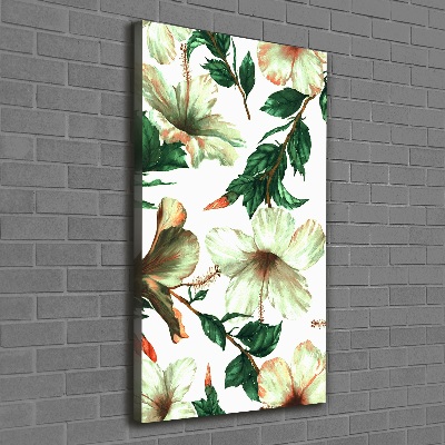 Tableau sur toile Hibiscus