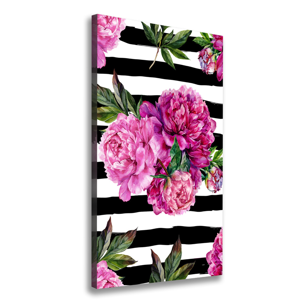 Tableau imprimé sur toile Pivoines fleurs