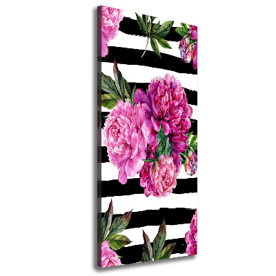 Tableau imprimé sur toile Pivoines fleurs