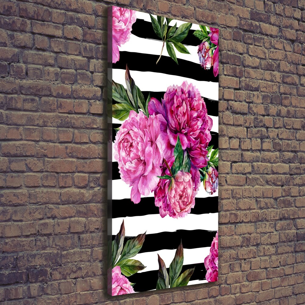 Tableau imprimé sur toile Pivoines fleurs