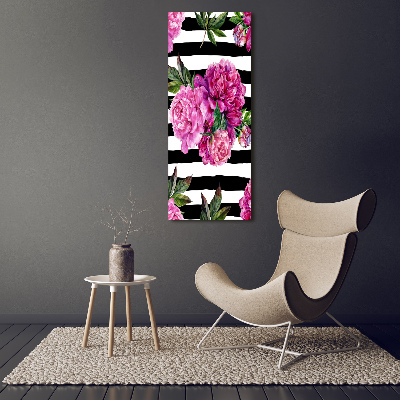 Tableau imprimé sur toile Pivoines fleurs