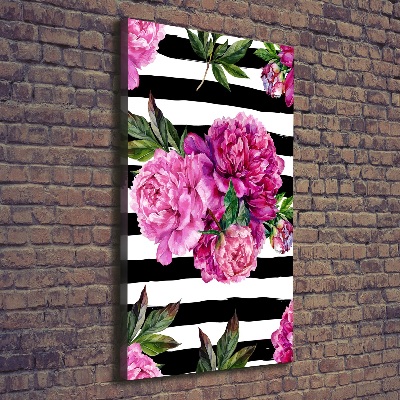 Tableau imprimé sur toile Pivoines fleurs