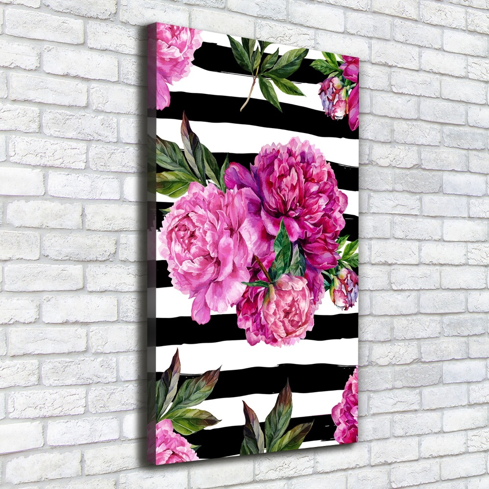 Tableau imprimé sur toile Pivoines fleurs