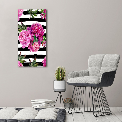 Tableau imprimé sur toile Pivoines fleurs