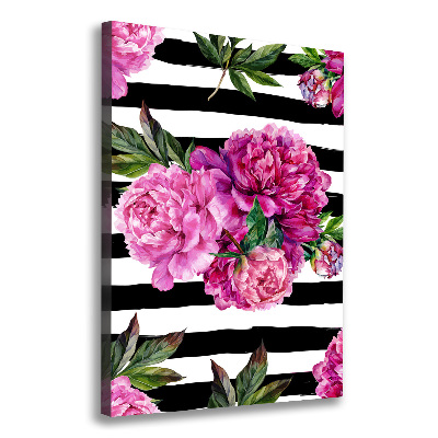 Tableau imprimé sur toile Pivoines fleurs