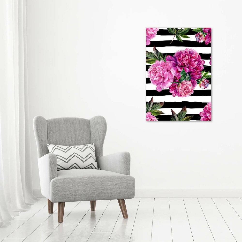 Tableau imprimé sur toile Pivoines fleurs