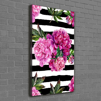 Tableau imprimé sur toile Pivoines fleurs