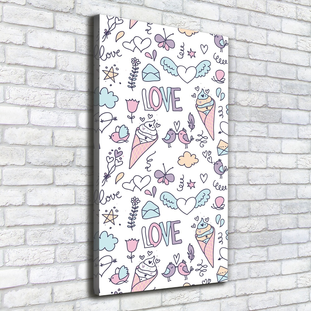 Tableau photo sur toile Motif romantique