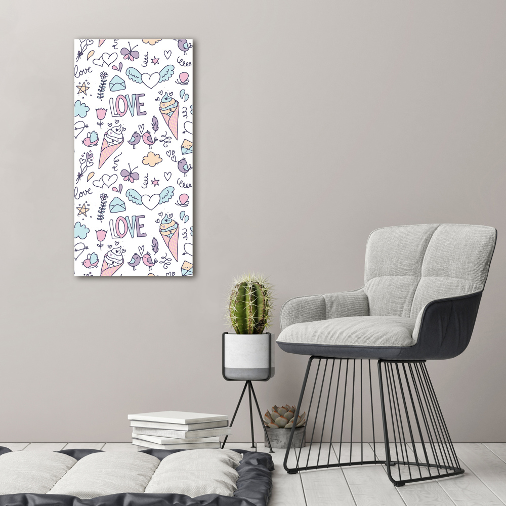 Tableau photo sur toile Motif romantique