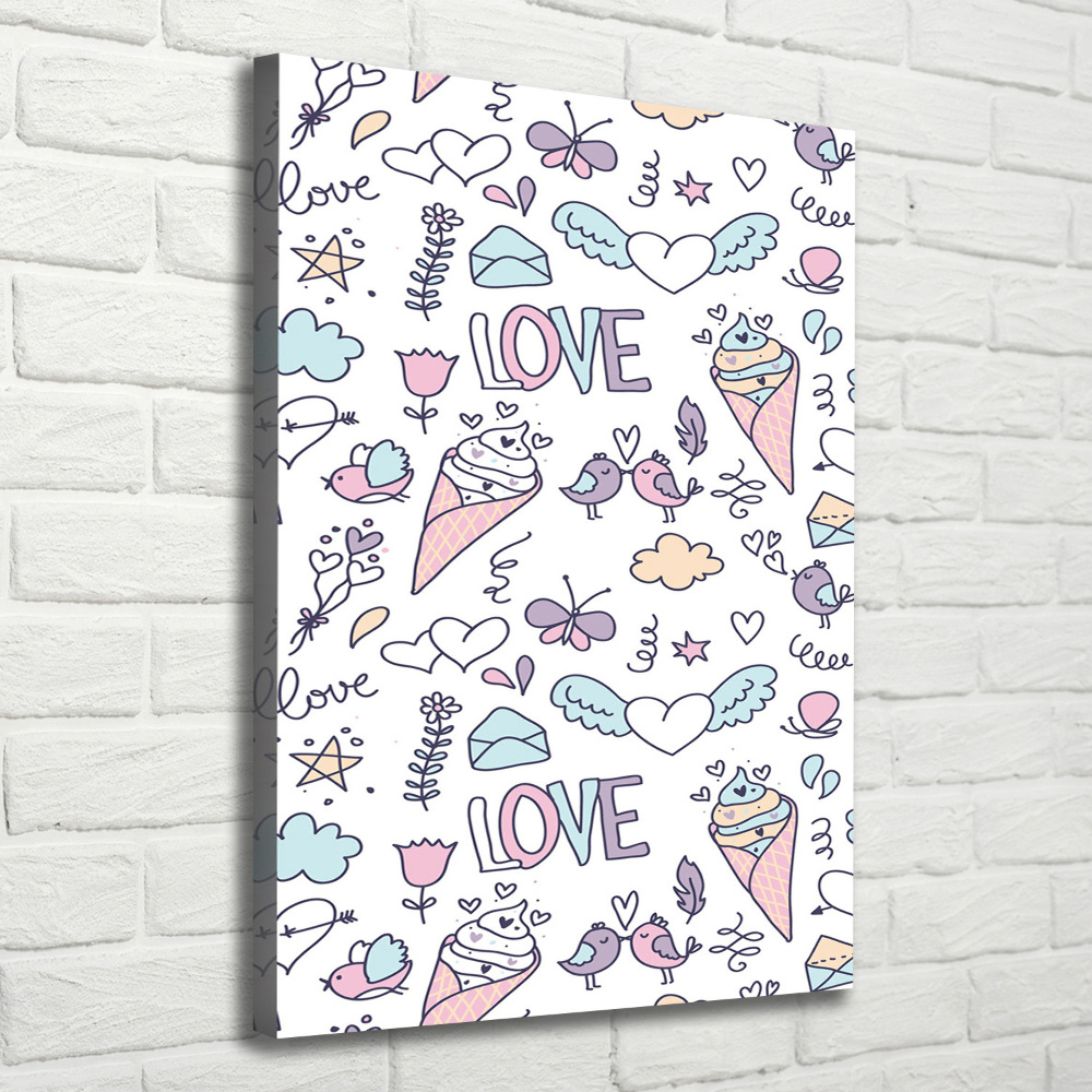 Tableau photo sur toile Motif romantique