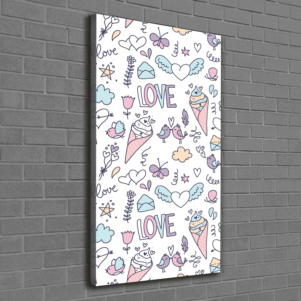 Tableau photo sur toile Motif romantique