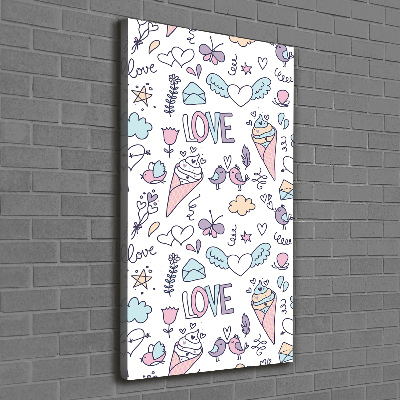 Tableau photo sur toile Motif romantique