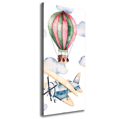 Tableau imprimé sur toile Ballons et avions