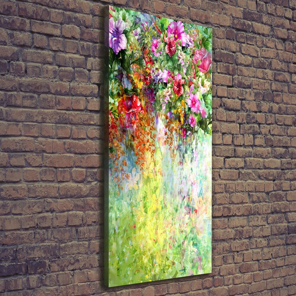 Tableau sur toile Fleurs colorées plantes