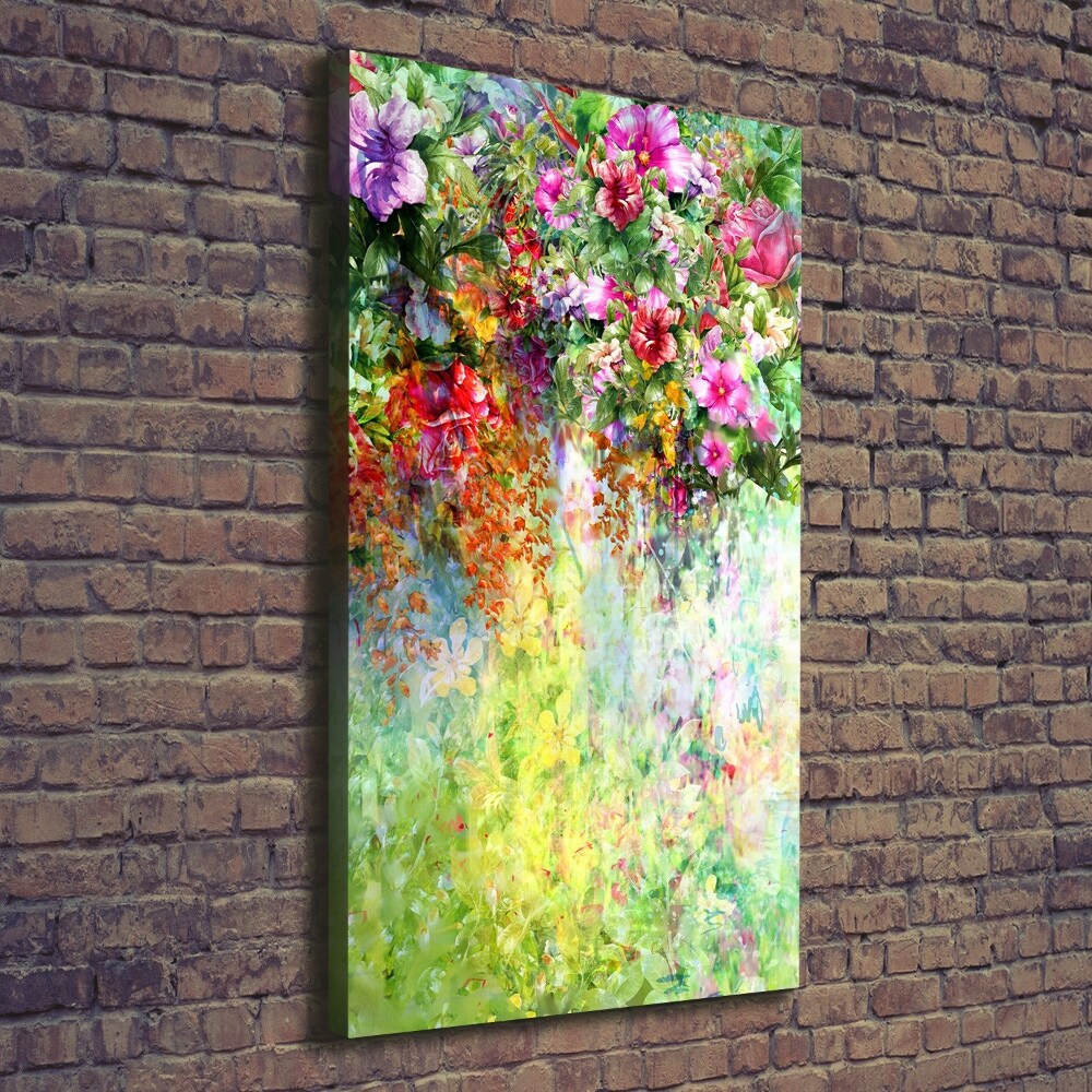 Tableau sur toile Fleurs colorées plantes