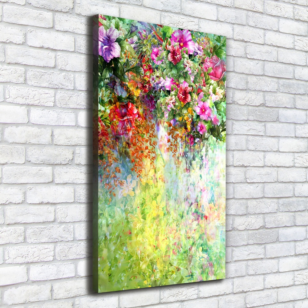 Tableau sur toile Fleurs colorées plantes