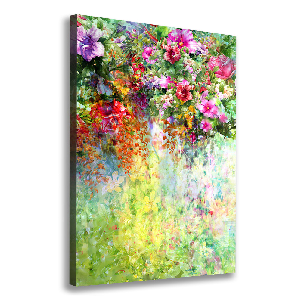 Tableau sur toile Fleurs colorées plantes