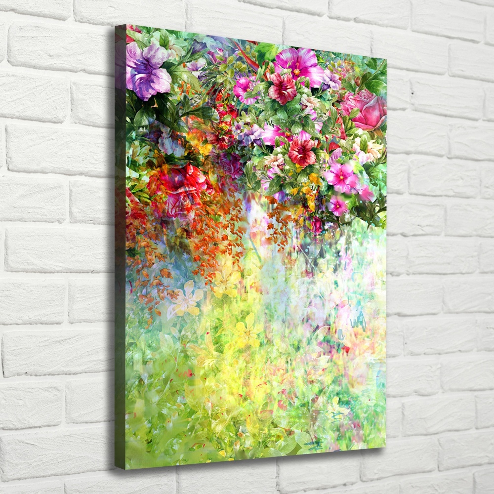 Tableau sur toile Fleurs colorées plantes