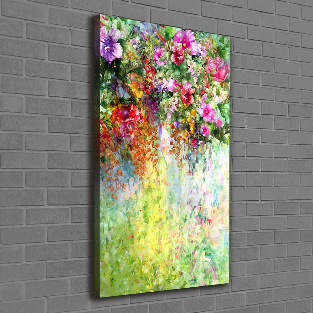 Tableau sur toile Fleurs colorées plantes