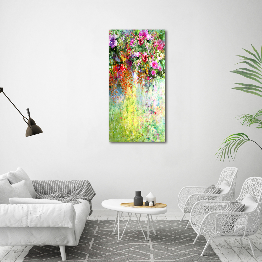 Tableau sur toile Fleurs colorées plantes