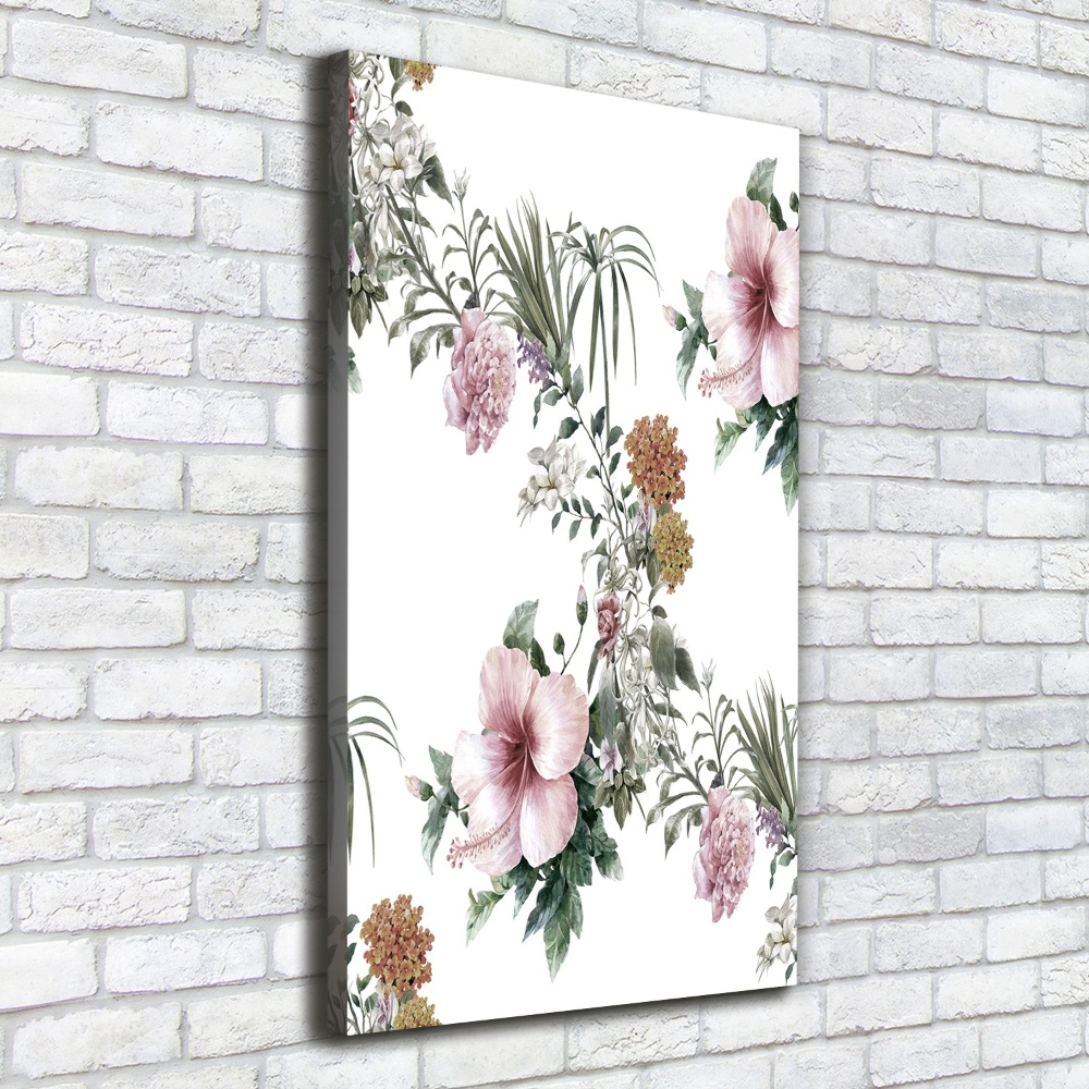 Tableau mural sur toile Les fleurs tropicales