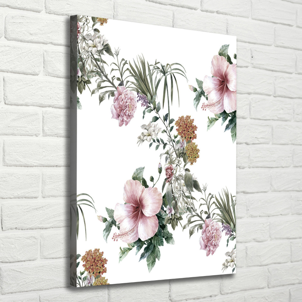 Tableau mural sur toile Les fleurs tropicales