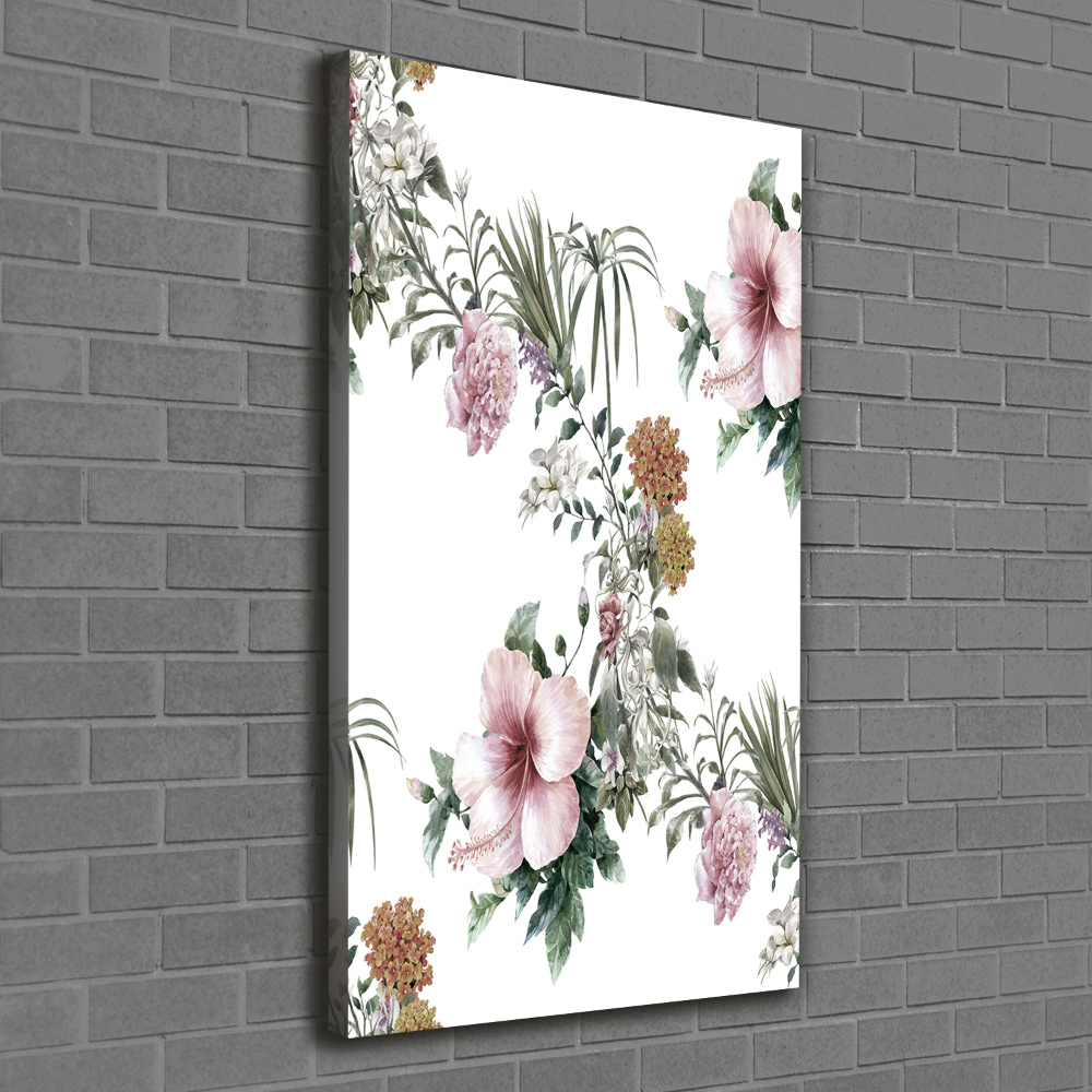 Tableau mural sur toile Les fleurs tropicales