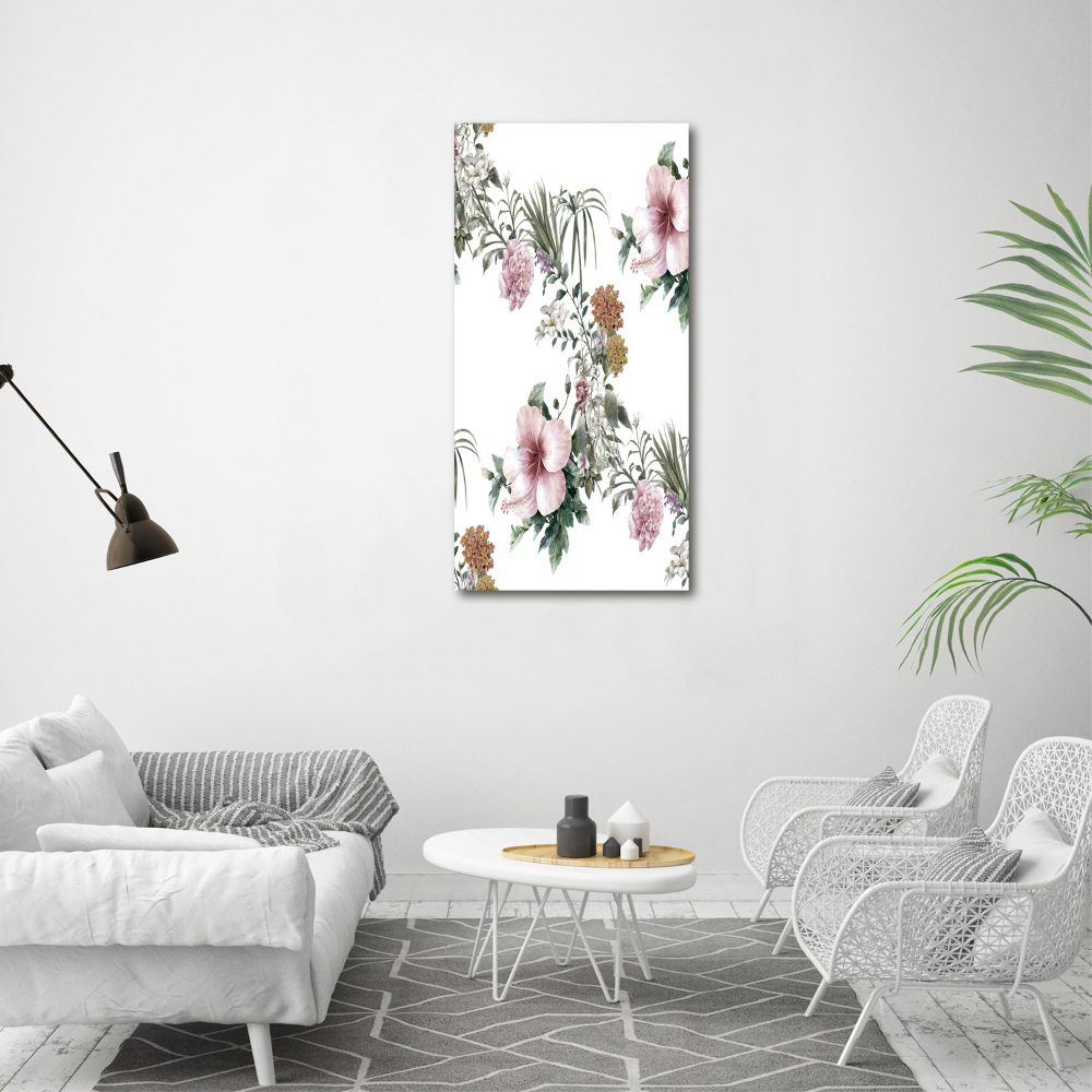 Tableau mural sur toile Les fleurs tropicales