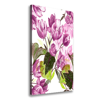 Tableau sur toile Fleurs violettes