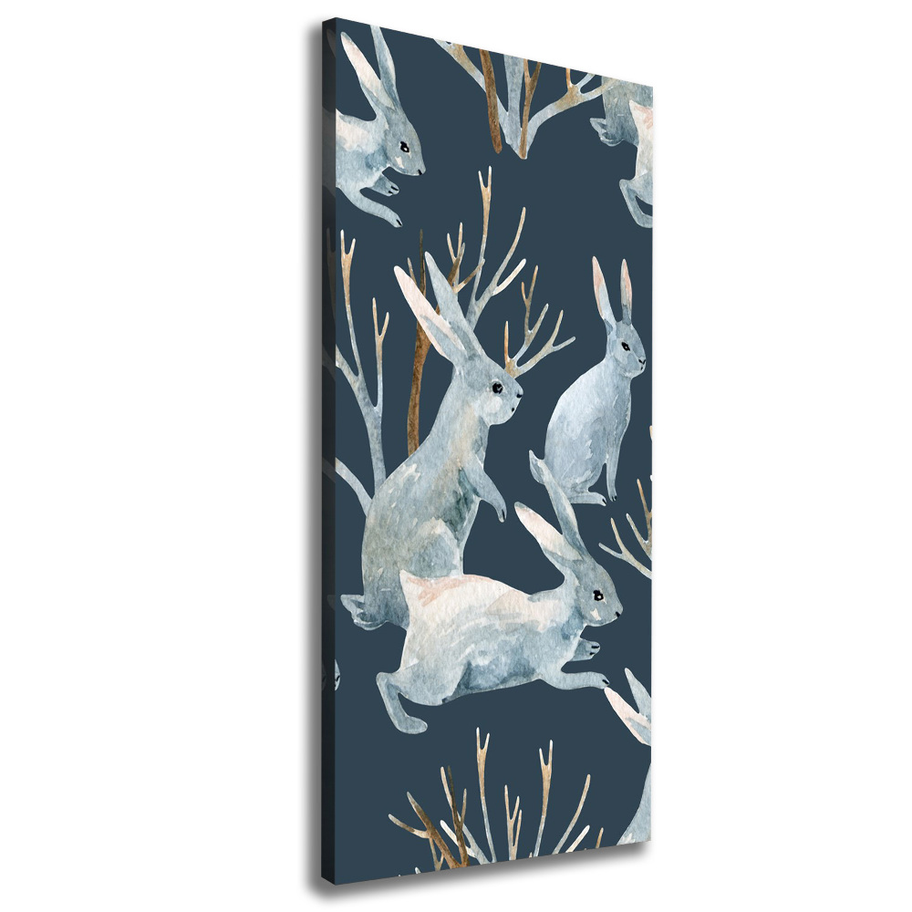 Tableau mural sur toile Lapins