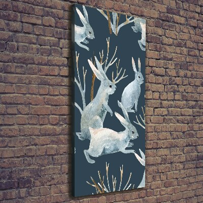 Tableau mural sur toile Lapins