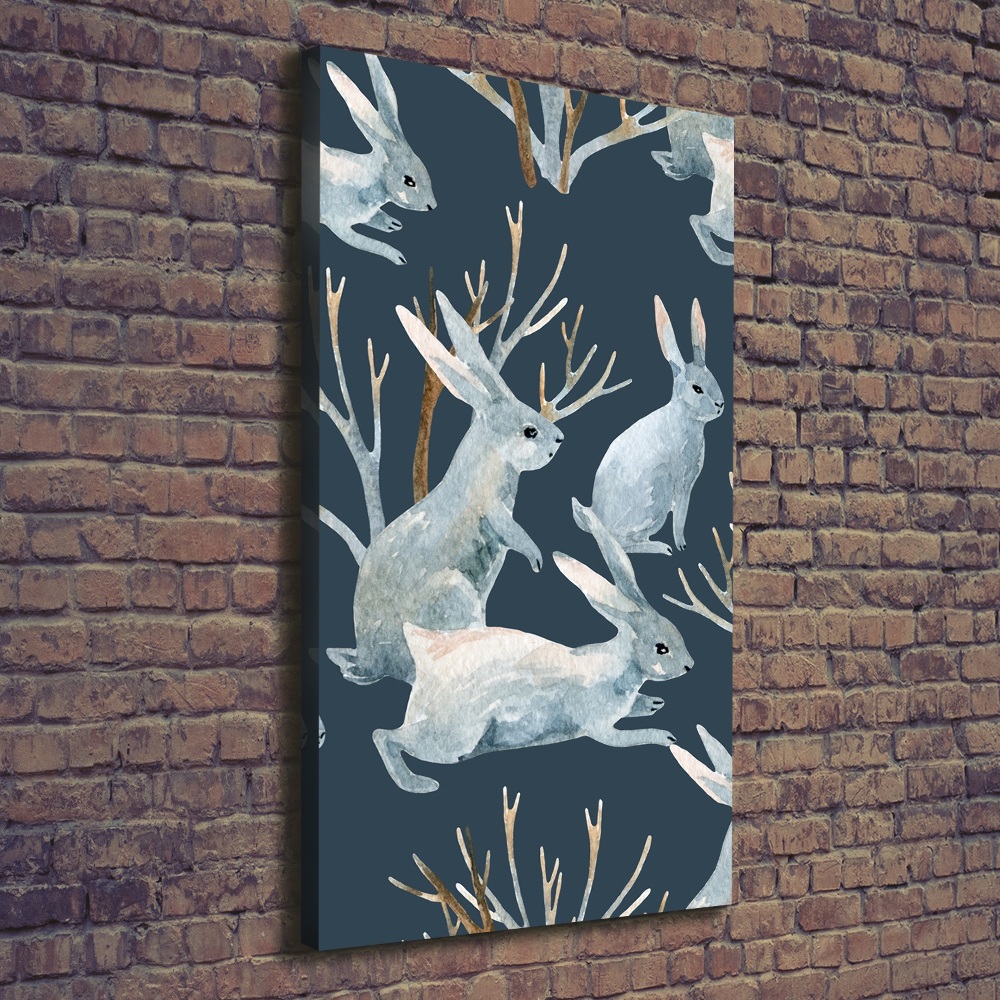 Tableau mural sur toile Lapins