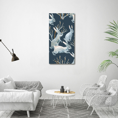 Tableau mural sur toile Lapins