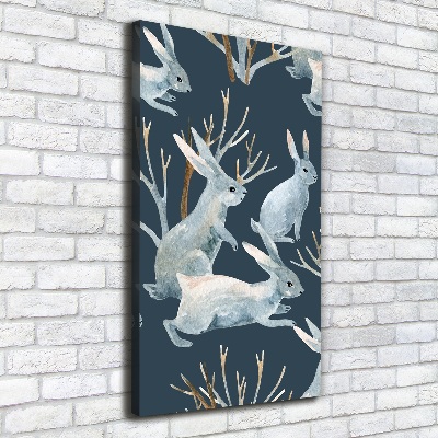 Tableau mural sur toile Lapins