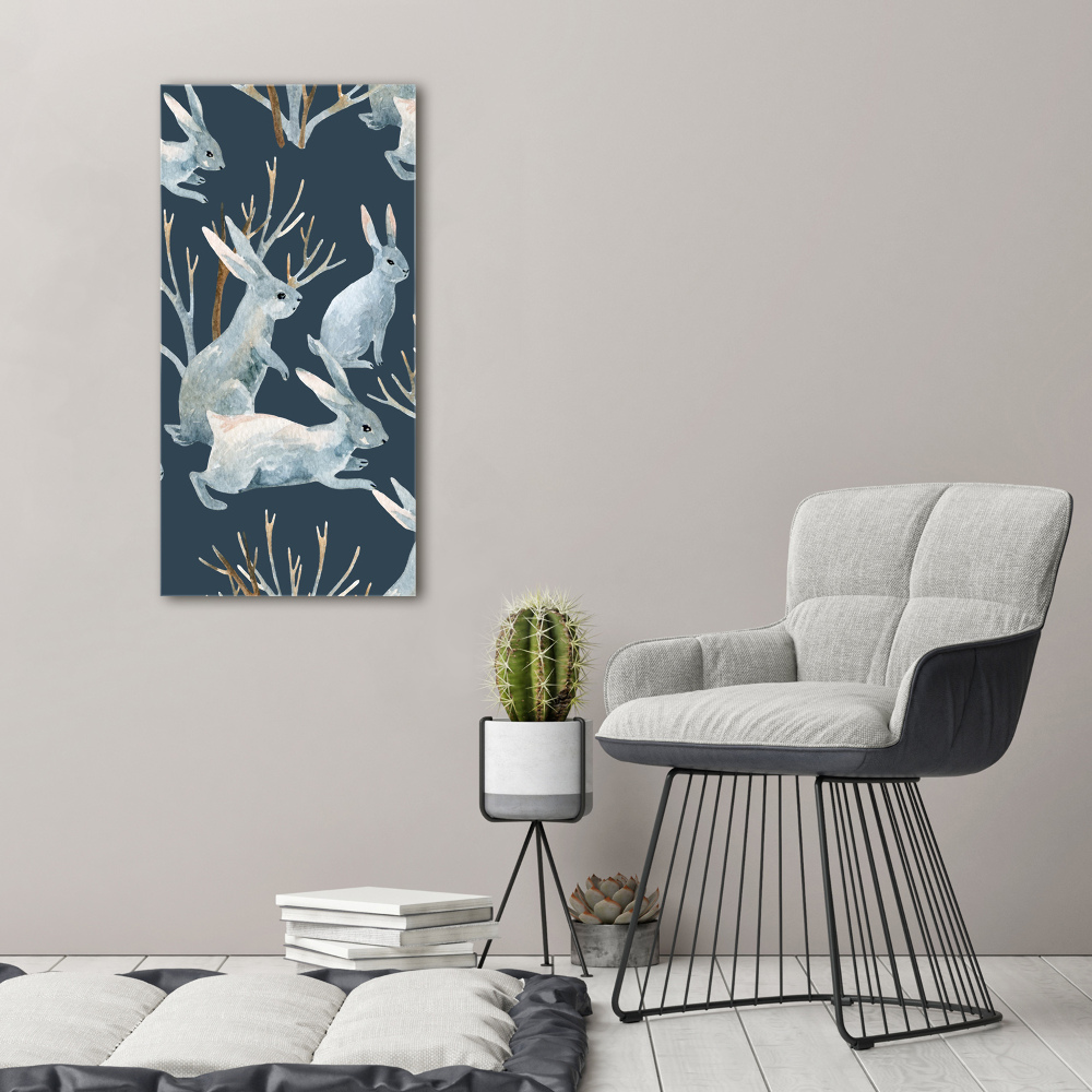 Tableau mural sur toile Lapins