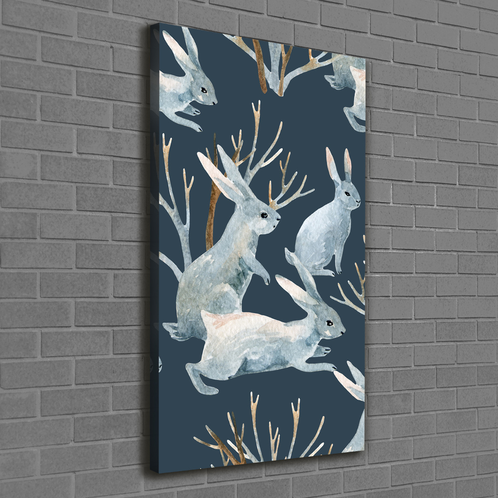 Tableau mural sur toile Lapins