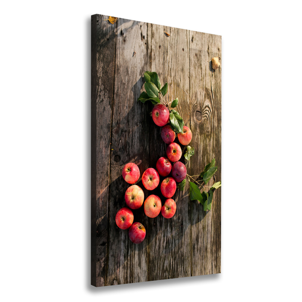 Tableau sur toile Pommes sur la table