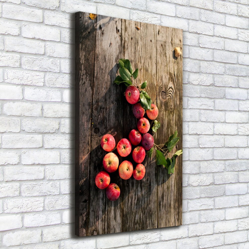 Tableau sur toile Pommes sur la table